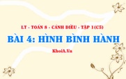 Dấu hiệu nhận biết hình bình hành, tính chất và khái niệm...